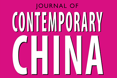 In weißer Schrift auf pinkem Hintergrund: "Journal of Contemporary China"