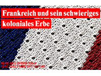 Flyer für Veranstaltung "Frankreich und sein schwieriges koloniales Erbe"