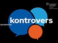 Logo der Debattenreihe "Kontrovers: aus dem FGZ" (FGZ).