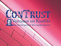 Picture shows pink brick wall with the ConTrust logo