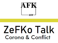 Logo: ZeFKo Talk – Corona and Conflict