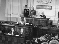 The Egyptian People's Assembly in full session, 1977 (Photo: Rachad el Koussy, Wikimedia Commons)