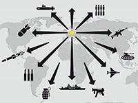 Cover der Studie "Deutsche Rüstungsexporte in alle Welt?" (Grafik: Greenpeace)