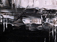 abstrakte schwarz-weiße Malerei
