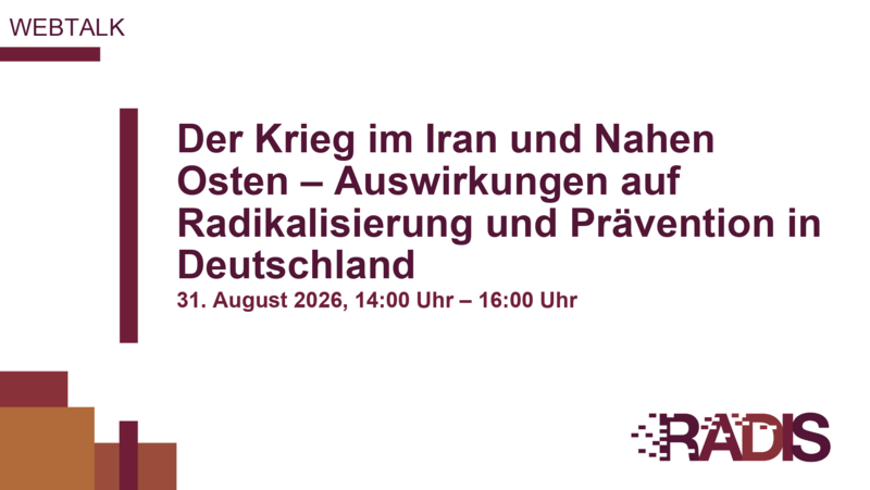 Radis-Webtalk: Presentation Slide with Title