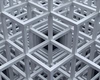 Floor piece no. 1 (Cube structure based on nine modules) (Vloerstructuur nr. 1) Artist: Sol LeWitt (1979)