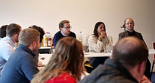 Participants of the expert discussion during the talk.