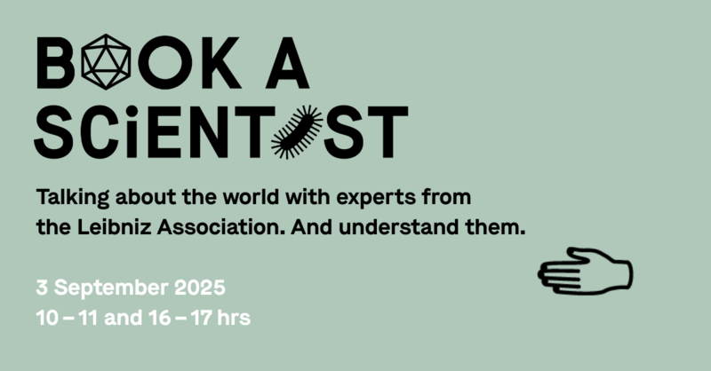 Flyer "Book a Scientist"