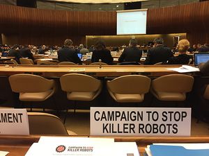Fifth Review Conference of the UN-Convention on Certain Conventional Weapons (CCW) (Photo: Campaign to Stop Killer Robots, December 2016)
