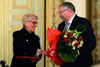 Carla del Ponte receives the Hessian Peace Prize (Photo: ©Hermann Heibel/Hessischer Landtag, Kanzlei)
