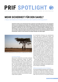 Download: Mehr Sicherheit für den Sahel?