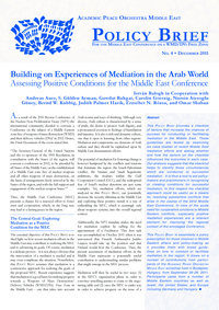 Download: Building on Experiences of Mediation in the Arab World.