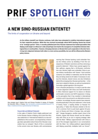 Download: A new Sino-Russian Entente?